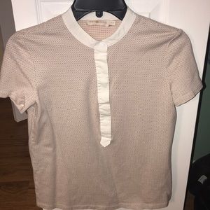 Tory Burch patterned short sleeve top